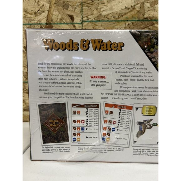 Woods & Water Board Game 1995 Hunting Fishing Adventure New Sealed Home Rock Ent - Picture 7 of 8